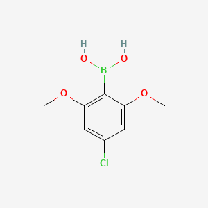 molecular formula C8H10BClO4 B1388832 (4-Chloro-2,6-dimethoxyphenyl)boronic acid CAS No. 1067228-90-3