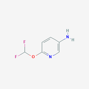 molecular formula C6H6F2N2O B1388834 6-(Difluoromethoxy)pyridin-3-amine CAS No. 317810-73-4