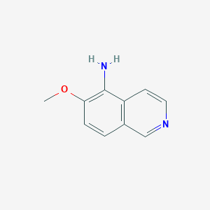 molecular formula C10H10N2O B1388835 6-Methoxyisoquinolin-5-amine CAS No. 72677-90-8