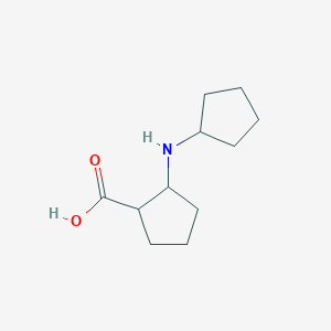 molecular formula C11H19NO2 B1388840 2-(Cyclopentylamino)cyclopentane-1-carboxylic acid CAS No. 700797-68-8