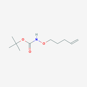 molecular formula C10H19NO3 B1388841 Carbamic acid, N-(4-penten-1-yloxy)-, 1,1-dimethylethyl ester CAS No. 635757-94-7
