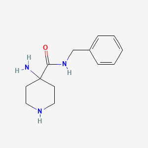 molecular formula C13H19N3O B13888479 4-amino-N-benzylpiperidine-4-carboxamide 