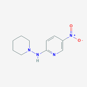 molecular formula C10H14N4O2 B1388848 5-nitro-N-(piperidin-1-yl)pyridin-2-amine CAS No. 1090807-64-9