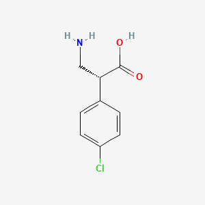molecular formula C9H10ClNO2 B1388853 (S)-3-Amino-2-(4-chloro-phenyl)-propionic acid CAS No. 1243241-70-4
