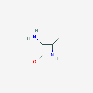 molecular formula C4H8N2O B13888539 3-Amino-4-methylazetidin-2-one 