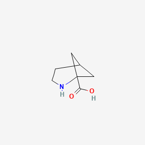 molecular formula C7H11NO2 B1388854 2-Azabicyclo[3.1.1]heptane-1-carboxylic acid CAS No. 1169708-23-9