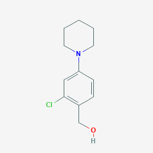 (2-Chloro-4-piperidinophenyl)methanol