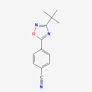 4-[3-(Tert-butyl)-1,2,4-oxadiazol-5-yl]benzenecarbonitrile
