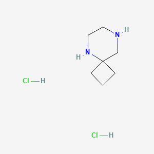 molecular formula C7H15ClN2 B1388863 5,8-Diazaspiro[3.5]nonane dihydrochloride CAS No. 1159824-37-9
