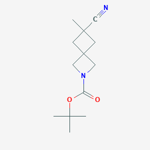 molecular formula C13H20N2O2 B13888632 tert-Butyl 6-cyano-6-methyl-2-azaspiro[3.3]heptane-2-carboxylate 