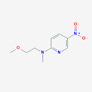 molecular formula C9H13N3O3 B13888633 N-(2-methoxyethyl)-N-methyl-5-nitropyridin-2-amine 