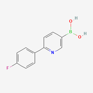 molecular formula C11H9BFNO2 B1388868 6-(4-Fluorophenyl)pyridine-3-boronic acid CAS No. 1072944-20-7