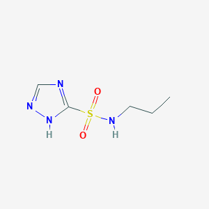 molecular formula C5H10N4O2S B13888687 N-propyl-1H-1,2,4-triazole-5-sulfonamide 