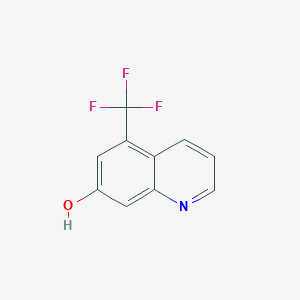 molecular formula C10H6F3NO B13888710 7-Hydroxy-5-(trifluoromethyl)quinoline 