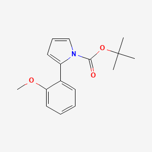 molecular formula C16H19NO3 B13888716 Tert-butyl 2-(2-methoxyphenyl)pyrrole-1-carboxylate 