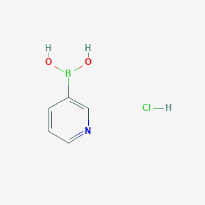 molecular formula C5H7BClNO2 B1388873 3-吡啶硼酸盐酸盐 CAS No. 265664-63-9