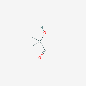 molecular formula C5H8O2 B13888775 1-(1-Hydroxycyclopropyl)ethan-1-one 