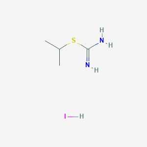 molecular formula C4H11IN2S B13888800 2-Isopropylisothiourea;hydroiodide 