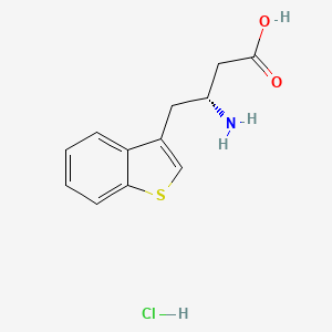 molecular formula C12H14ClNO2S B1388881 (R)-3-Amino-4-(3-benzothienyl)butanoic acid hydrochloride CAS No. 269398-95-0