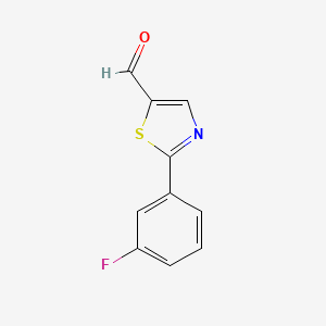 2-(3-Fluorophenyl)thiazole-5-carbaldehyde