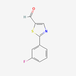 B1388882 2-(3-Fluorophenyl)thiazole-5-carbaldehyde CAS No. 914348-84-8