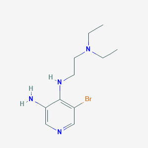 molecular formula C11H19BrN4 B13888820 5-bromo-4-N-[2-(diethylamino)ethyl]pyridine-3,4-diamine 
