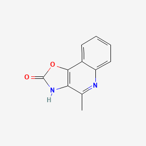 molecular formula C11H8N2O2 B13888825 4-Methyl[1,3]oxazolo[4,5-c]quinolin-2(3H)-one CAS No. 61428-39-5