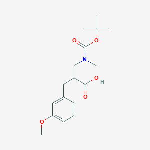 B1388883 2-N-Boc-3-(3-Methoxy-phenyl)-2-methylaminomethyl-propionic acid CAS No. 886364-83-6