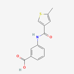 molecular formula C13H11NO3S B1388885 3-{[(5-Methyl-3-thienyl)carbonyl]amino}benzoic acid CAS No. 905394-58-3