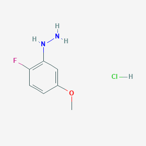 molecular formula C7H10ClFN2O B1388891 2-fluoro-5-Methoxyphenylhydrazine hydrochloride CAS No. 1198283-29-2
