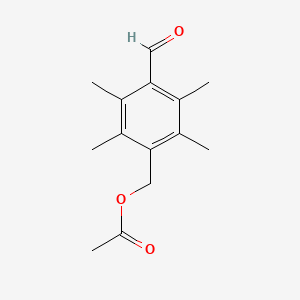 molecular formula C14H18O3 B1388896 4-Formyl-2,3,5,6-tetramethylbenzyl acetate CAS No. 1217862-85-5