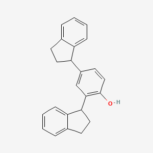 molecular formula C24H22O B13888999 2,4-Di-(1-Indanyl)phenol CAS No. 109879-28-9