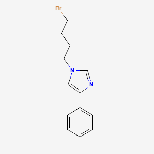 molecular formula C13H15BrN2 B13889029 1-(4-bromobutyl)-4-phenyl-1H-imidazole 
