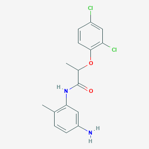 molecular formula C16H16Cl2N2O2 B1388908 N-(5-Amino-2-methylphenyl)-2-(2,4-dichlorophenoxy)propanamide CAS No. 1020723-13-0