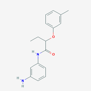 molecular formula C17H20N2O2 B1388909 N-(3-Aminophenyl)-2-(3-methylphenoxy)butanamide CAS No. 1020722-35-3