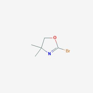 molecular formula C5H8BrNO B13889114 Oxazole, 2-bromo-4,5-dihydro-4,4-dimethyl- 