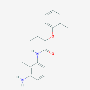 molecular formula C18H22N2O2 B1388912 N-(3-Amino-2-methylphenyl)-2-(2-methylphenoxy)-butanamide CAS No. 1020056-54-5