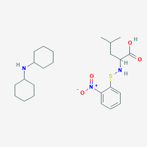 molecular formula C24H39N3O4S B13889125 N-cyclohexylcyclohexanamine;4-methyl-2-[(2-nitrophenyl)sulfanylamino]pentanoic acid 