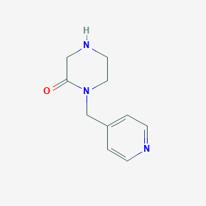molecular formula C10H13N3O B13889130 1-(Pyridin-4-ylmethyl)piperazin-2-one 