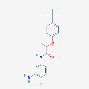 molecular formula C19H23ClN2O2 B1388915 N-(3-Amino-4-chlorophenyl)-2-[4-(tert-butyl)-phenoxy]propanamide CAS No. 1020056-11-4