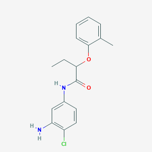 molecular formula C17H19ClN2O2 B1388916 N-(3-Amino-4-chlorophenyl)-2-(2-methylphenoxy)-butanamide CAS No. 1020054-72-1