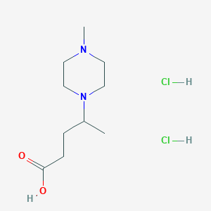 molecular formula C10H22Cl2N2O2 B1388918 4-(4-Methyl-piperazin-1-yl)-pentanoic acid dihydrochloride CAS No. 1185171-33-8
