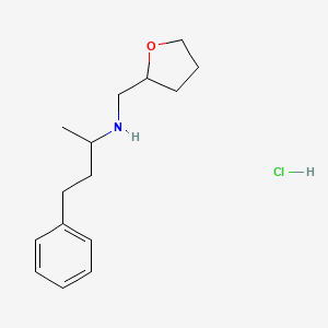 molecular formula C15H24ClNO B1388919 (1-Methyl-3-phenyl-propyl)-(tetrahydro-furan-2-ylmethyl)-amine hydrochloride CAS No. 1185296-89-2
