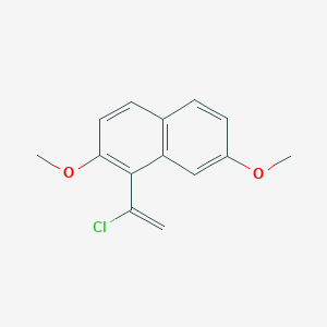 molecular formula C14H13ClO2 B138892 1-(1-Chlorovinyl)-2,7-dimethoxynaphthalene CAS No. 129178-58-1