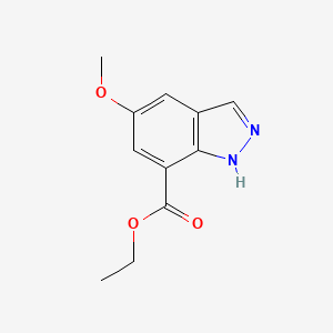 molecular formula C11H12N2O3 B13889217 Ethyl 5-methoxy-2H-indazole-7-carboxylate 