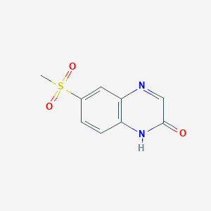molecular formula C9H8N2O3S B13889397 6-methylsulfonyl-1H-quinoxalin-2-one 
