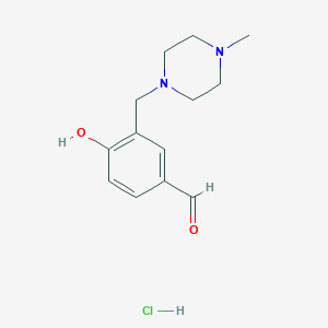 4-Hydroxy-3-(4-methyl-piperazin-1-ylmethyl)-benzaldehyde hydrochloride