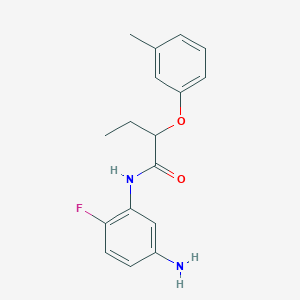 N-(5-Amino-2-fluorophenyl)-2-(3-methylphenoxy)-butanamide
