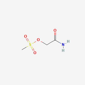 molecular formula C3H7NO4S B13889453 Glycolamide, methanesulfonate (ester) CAS No. 24466-68-0
