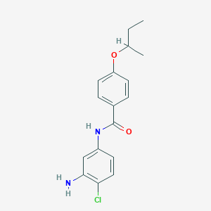 molecular formula C17H19ClN2O2 B1388949 N-(3-Amino-4-chlorophenyl)-4-(sec-butoxy)benzamide CAS No. 1020054-71-0